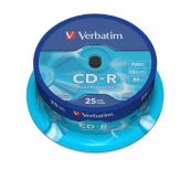 CD-R 700 Mb VERBATIM*52 EP по 25 шт. в банке Verbatim