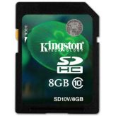 Карта памяти Kingston SDHC 8Gb SD10V/8GB Video Class10 Kingston
