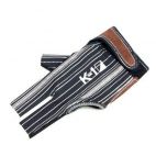 Перчатка бильярдная K-1 черная, серебро, вставка кожа Weekend