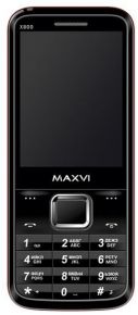 Мобильный телефон Maxvi X800 black red Maxvi