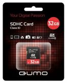 Карта памяти Qumo Sd card 32gb class 10 (qm32gsdhc10) Qumo