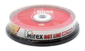 CD-R 700 Mb MIREX*48 HOTLINE по 10 шт. в банке   (300) Mirex