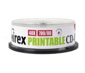 CD-R 700 Mb MIREX*48 inkjet по 25 шт в банке (300) Mirex