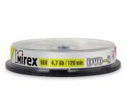 DVD-R 4.7 Gb MIREX*16 по 10 шт. в банке   (300) Mirex