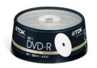 DVD-R 4.7 Gb TDK*16 inkjet по 25 шт. в банке TDK