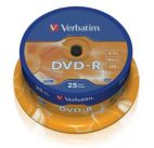 DVD-R 4.7 Gb VERBATIM*16 по 25 шт. в банке   (200) Verbatim