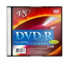 DVD-R 4.7 Gb VS*16 inkjet printable slim   (5/200) VS