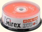 DVD+R 4.7 Gb MIREX*16 по 25 шт. в банке   (300) Mirex