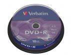 DVD+R 4.7 Gb VERBATIM*16 по 10 шт. в банке  (200) Verbatim