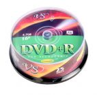 DVD+R 4.7 Gb VS*16 inkjet по 25 шт. в банке VS