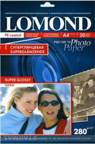 Фотобумага А3 LOMOND 280/20 суперглянцевая Lomond