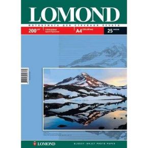 Фотобумага А4 LOMOND 200/25 глянцевая Lomond