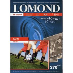 Фотобумага А4 LOMOND 270/20 сатин, портрет Lomond