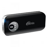 Внешний аккумулятор Power Bank RITMIX RPB-4400 для USB, чёрное Ritmix