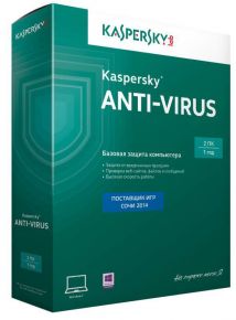 Антивирус: Kaspersky Anti-Virus 2016 RE, 2 ПК, 1 год, базовая коробка Kasperky