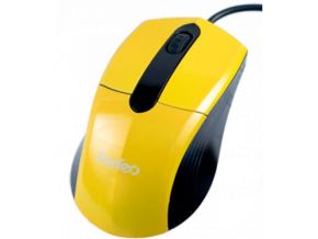 Мышь PERFEO PF-203, опт., жёлтая, 1000 DPI, USB Perfeo