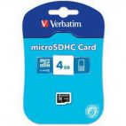 MicroSDHC 4 Gb VERBATIM class 10 без адаптера Verbatim