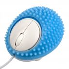 Мышь PERFEO "ЁЖИК", оптическая, голубая, 3 кнопки, 1000 DPI, USB Perfeo