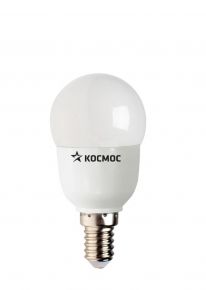 Лампа КОСМОС GL45, 7W, E14, 4500К (шарик), 590Лм (10) КОСМОС