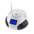 Колонка PERFEO BOOMBOX 2*3W Bluetooth/FM/MP3/USB/SD/800mAh, белая Perfeo