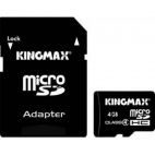 MicroSDHC 4 Gb KINGMAX class 4 + адаптер SD Kingmax