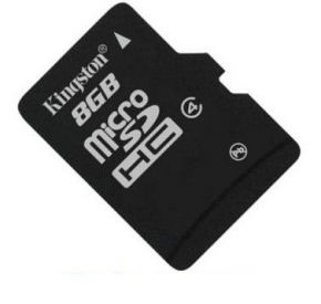 MicroSDHC 8 Gb KINGSTON class 4 без адаптера Kingston