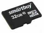 MicroSDHC 32 Gb SMART BUY class 10 без адаптера SmartBuy