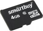 MicroSDHC 4 Gb SMART BUY class 10 без адаптера SmartBuy