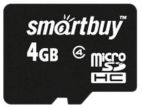MicroSDHC 4 Gb SMART BUY class 4 без адаптера SmartBuy