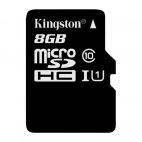 MicroSDHC 8 Gb KINGSTON class 10 без адаптера UHS-I 45MB/s Kingston