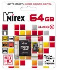 MicroSDXC 64 Gb MIREX Mobile Ultra class 10 UHS-1 + адаптер Mirex