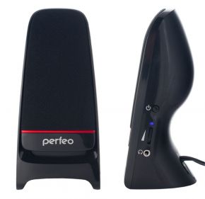 Колонки PERFEO PF-115 2*3 Вт, чёрные, USB Perfeo