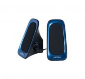 Колонки PERFEO PF-429-BL 2*3 Вт, чёрно-синие, USB Perfeo