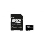 MicroSDHC 8 Gb SILICON POWER class 10 + адаптер SD Silicon Power