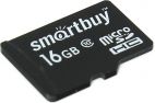 MicroSDHC 16 Gb SMART BUY class 10 без адаптера SmartBuy