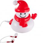 Колонка PERFEO "Поющий Снеговик" 2*3W FM Radio/Micro SD/MP3/AUX, 400mAh, красный Perfeo