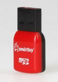Картридер SMARTBUY 709-R микро красный SmartBuy