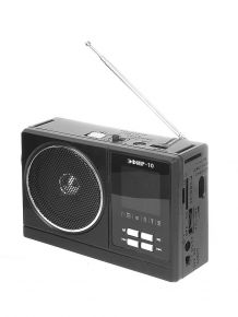 Радиоприёмник ЭФИР-10 (220В, 2*R20, акб 900м, АFM/AM, USB, SD, micro-SD, 2 LED фонаря) ЭФИР