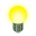 Лампа UNIEL G45 0,65W, E27, желтый (10) UNIEL