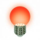 Лампа UNIEL G45 0.65W, E27, красная (10) UNIEL