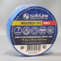 Изолента SAFELINE 19мм/25м синяя (10/160) SAFELINE