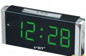 Часы VST 731-2 (зеленый, 9V/220V) (30) VST