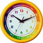 Часы настенные Салют круг 245х35мм Детские желтые (206) (10) Салют