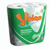 Полотенца бумажные Linia VEIRO Classic 2слоя 2рул/уп 50л (12/480) VEIRO