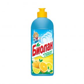 Средство для мытья посуды БИОЛАН Апельсин и лимон 500мл (20) БИОЛАН