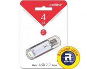 USB-Flash 4 Gb SMART BUY V-Cut серебро SmartBuy
