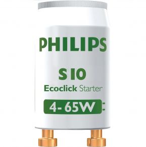 Стартёр PHILIPS S10, 4-65W 220-240V, для люминисцентных ламп Philips