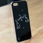 Чехол-пластик iPhone 5 ZODIAC Весы черный