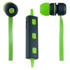 Гарнитура PERFEO SOUND STRIP, Bluetooth до 10м, зеленый/черный, б/п (вкладыши канальные) Perfeo