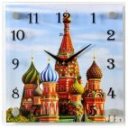 Часы настенные 21 Век квадрат стекло 25*25 Москва (5) 21 век Свет